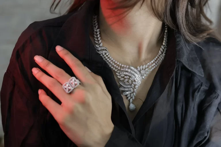CZ Diamond Aurelia Royal Filigree Necklace Set