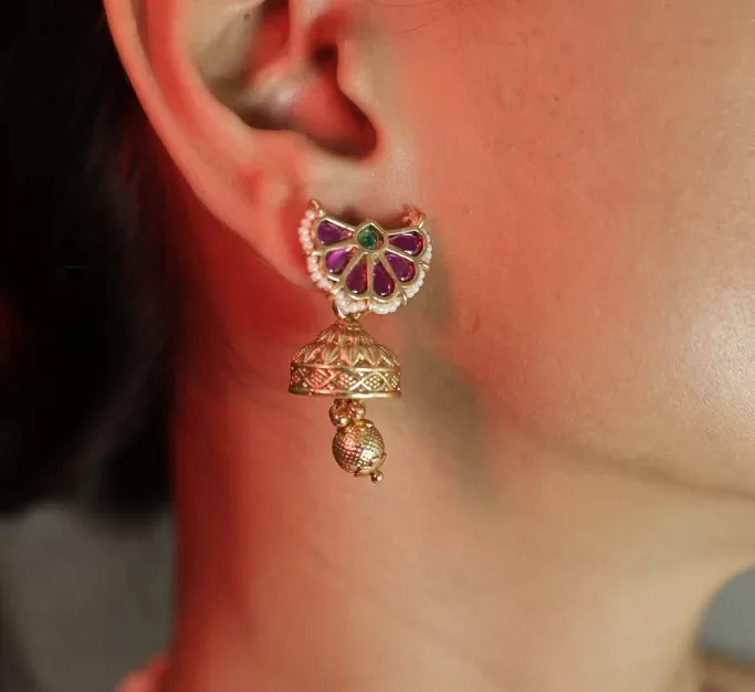 Ruhani Petal Drop Earrings